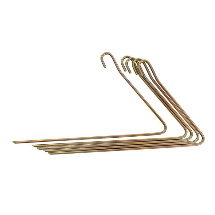 Tent Peg V-Shape 300x5mm  Spring Steel (5-Pack) - Image 1