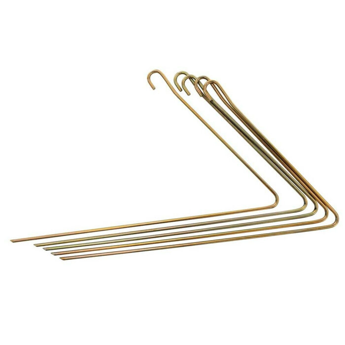 Tent Peg V-Shape 400x5mm  Spring Steel (5-Pack) - Image 1