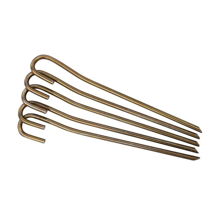Tent Peg Straight 150x5mm  Spring Steel (5-Pack) - Image 1