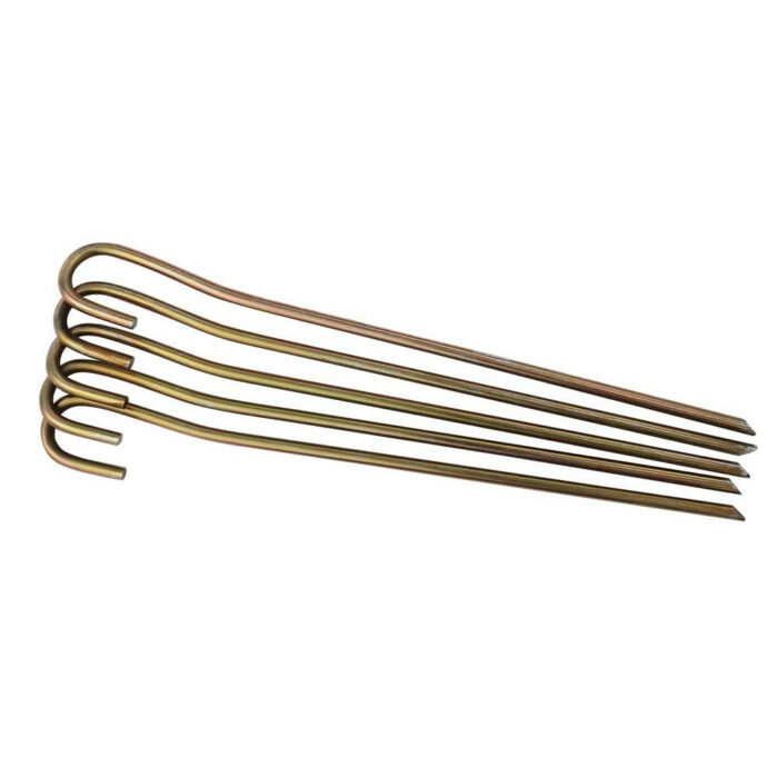 Tent Peg Straight 200x5mm  Spring Steel (5-Pack) - Image 1