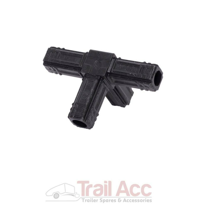 25mm St 4-way Black - Image 1