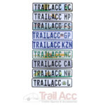 Numberplate Single 520x113mm Western Province