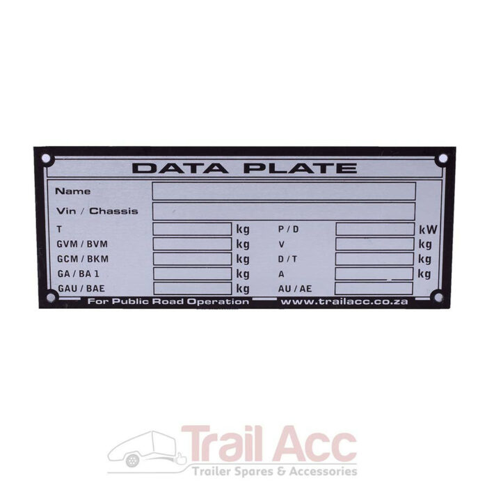 Data Plate - Image 1