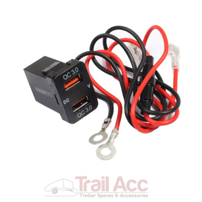 Dual USB & Volt Meter - Revo - Image 1