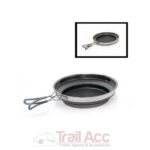 Collapsible frying pan grey
