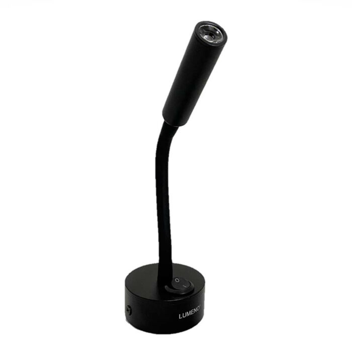 Lumeno Reading Light 15cm Goose Neck Black - Image 1