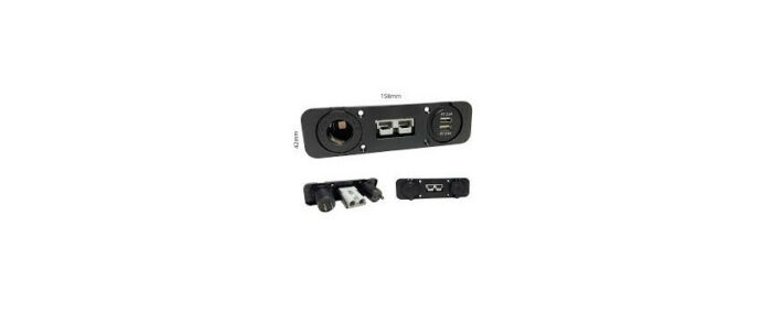 SQ Conn Panel w 12v Socket & Dual USB - Image 1