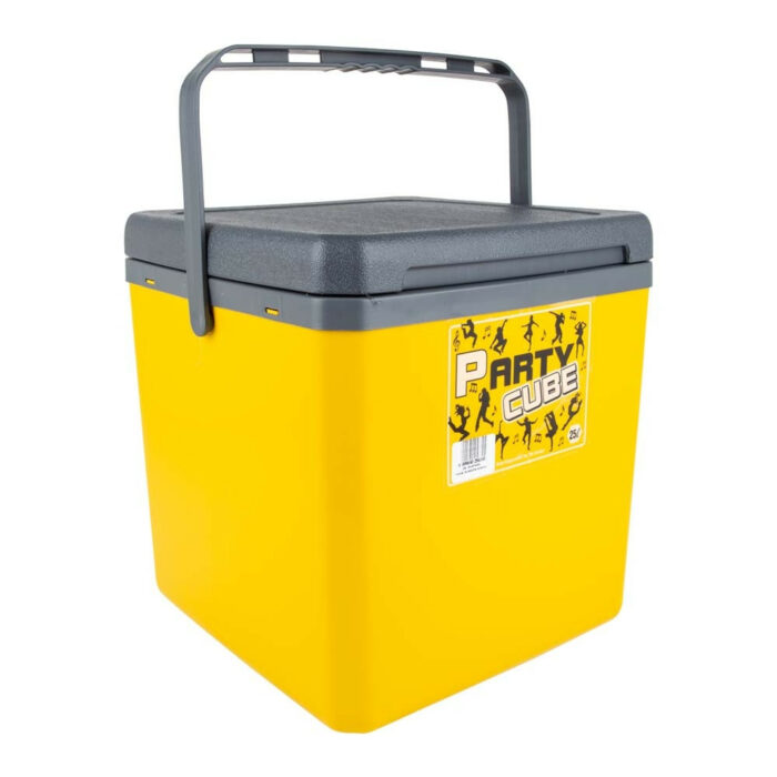 Cooler Box Party Cube 25L Yellow - Image 1