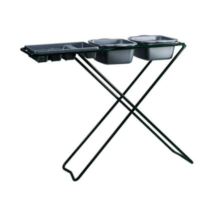 Dishwash Stand with Two Basins and Drying Rack