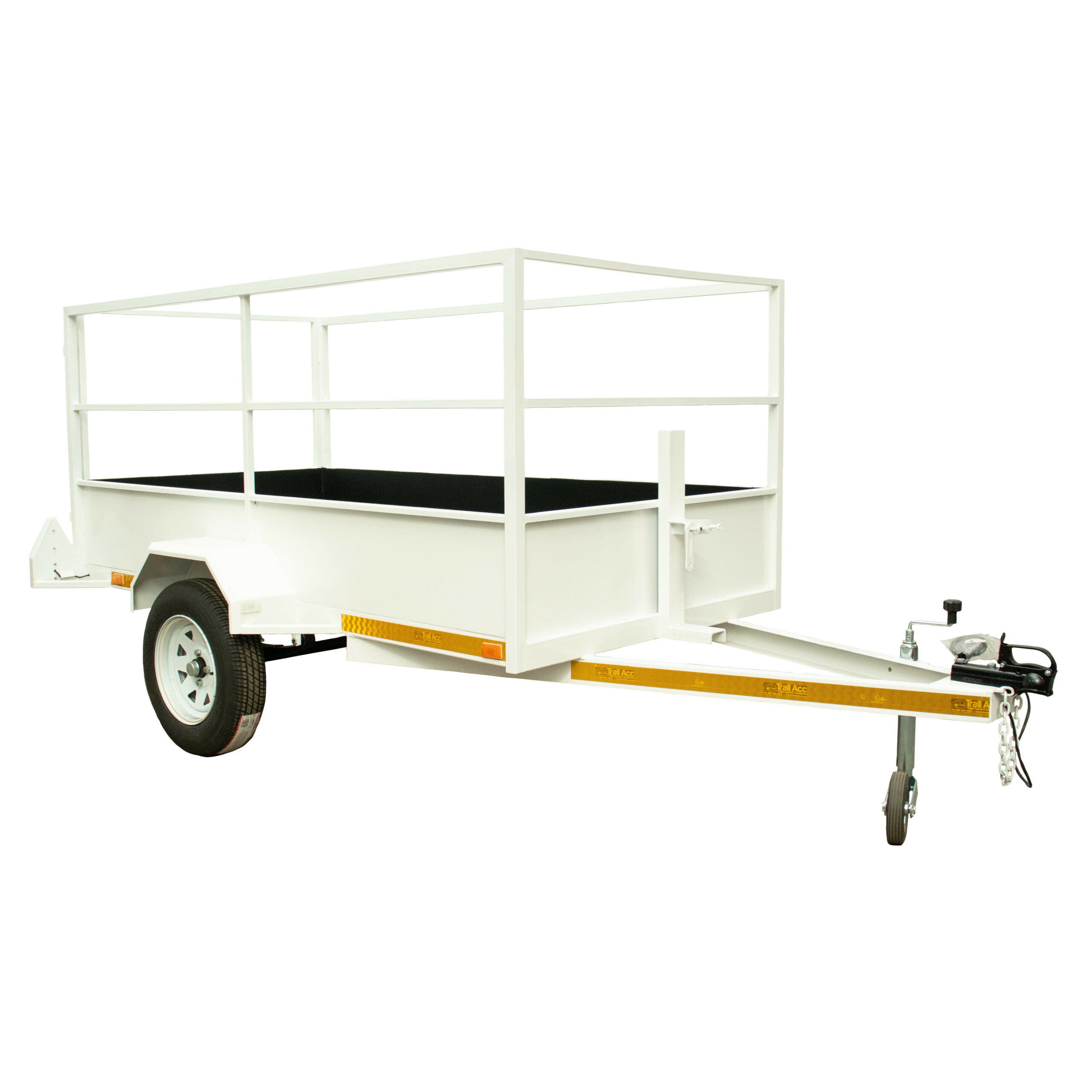 VOL01BB752_Box-Body_White_diagonal.jpg Voldeo Trailer Box Body 2.4x1.2m 1600kg Axle Unbraked 750kg - Image 1