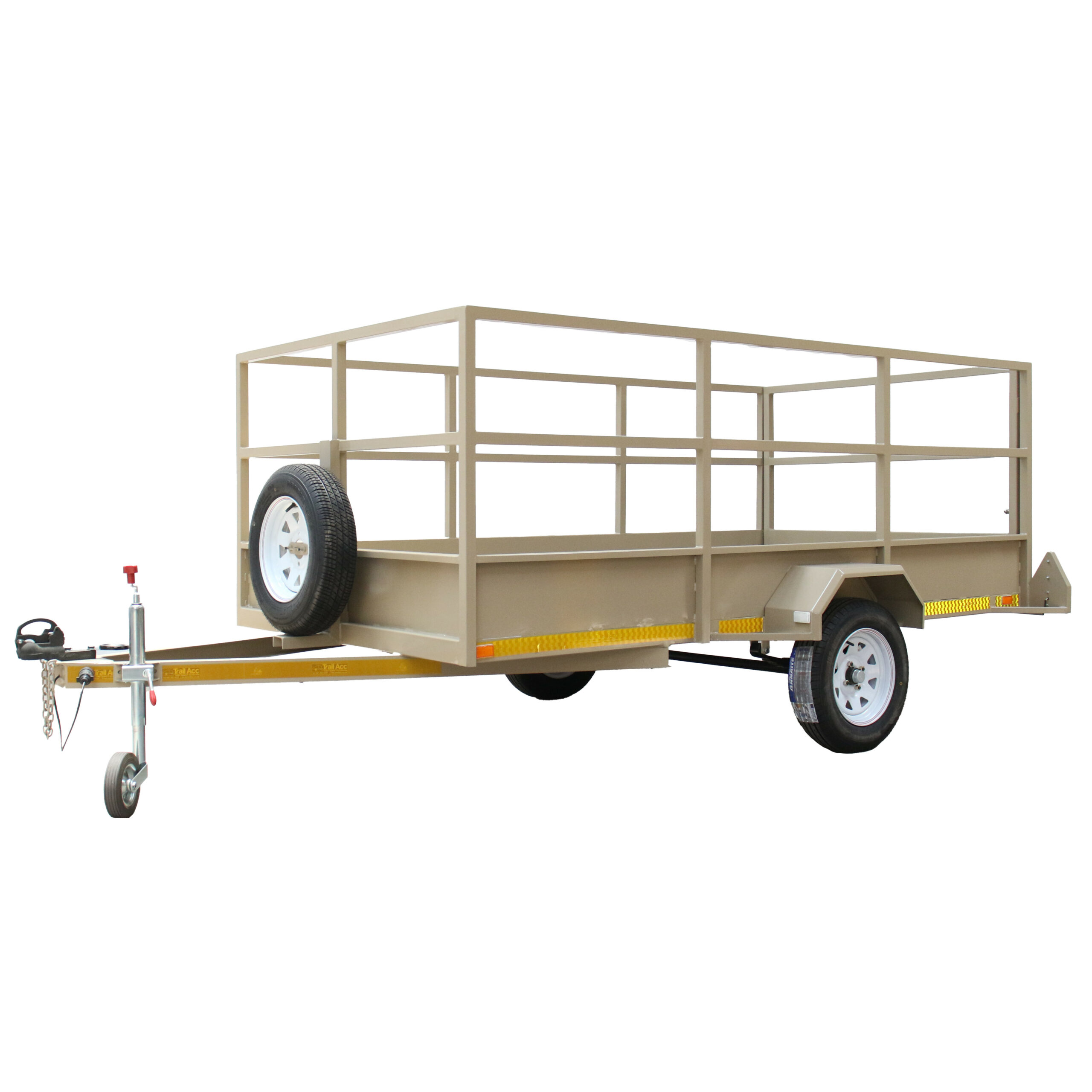 VOL01BB753_Box-Body_Brown_diagonal.png Voldeo Trailer Box Body 3x1.5m 900kg Axle Unbraked 750kg - Image 1