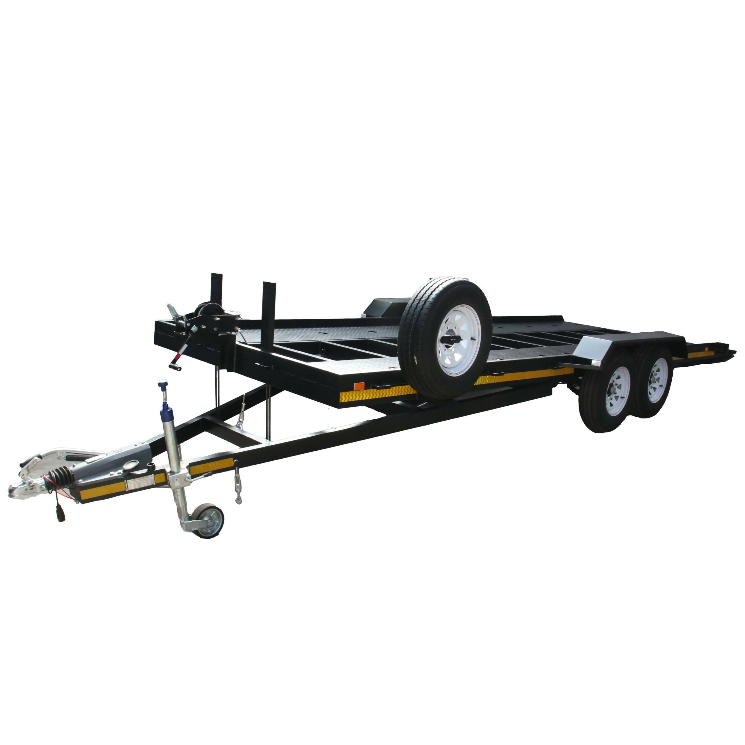 VOL02FD35_Flat-Deck-Car-Trailer_diagonal-2.jpg Voldeo Car Trailer Flat Deck 3500kg - Image 1